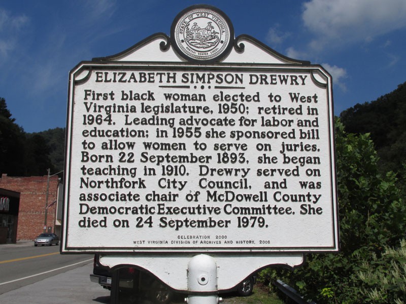 Historical marker located in Northfork, WV, in McDowell County.