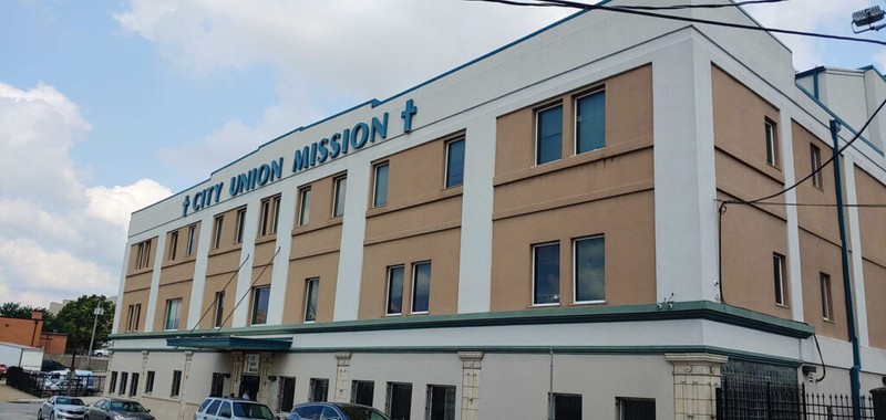 City Union Mission Men's Shelter Building, formerly the UMKC School of Dentistry Building.