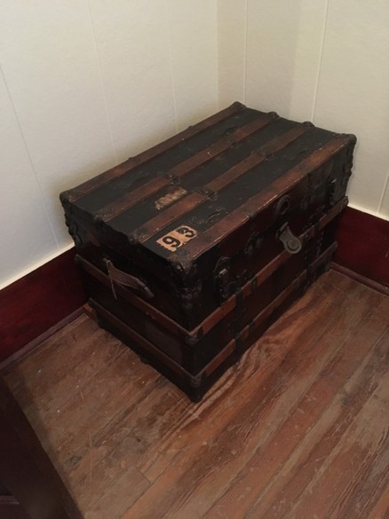 Both students and the Sisters would have used large traveling trunks. There was a room or space in the attic specifically for storing these.