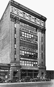 Curtiss-Wright Aeronautical University trained hundreds of African American pilots and mechanics at this location from 1929 to 1953,