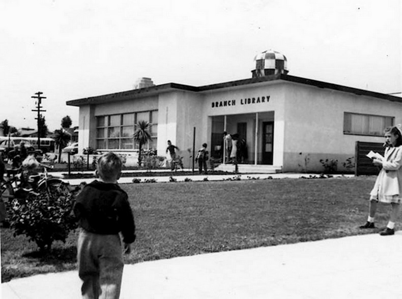 The library building, 1951