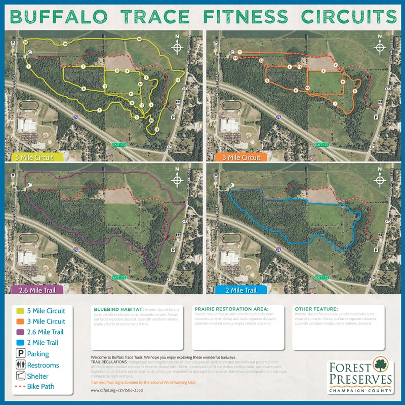 Buffalo Trace Trailhead Sign