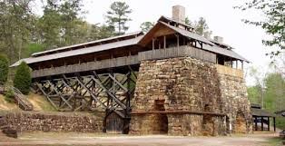 One of the huge forges at Tannehill Ironworks Historical State Park, which was established in 1971. 