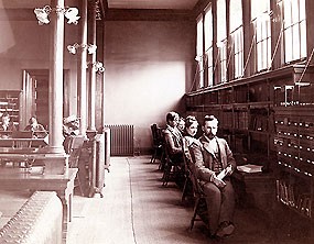 The library as it appeared in the 1890s.