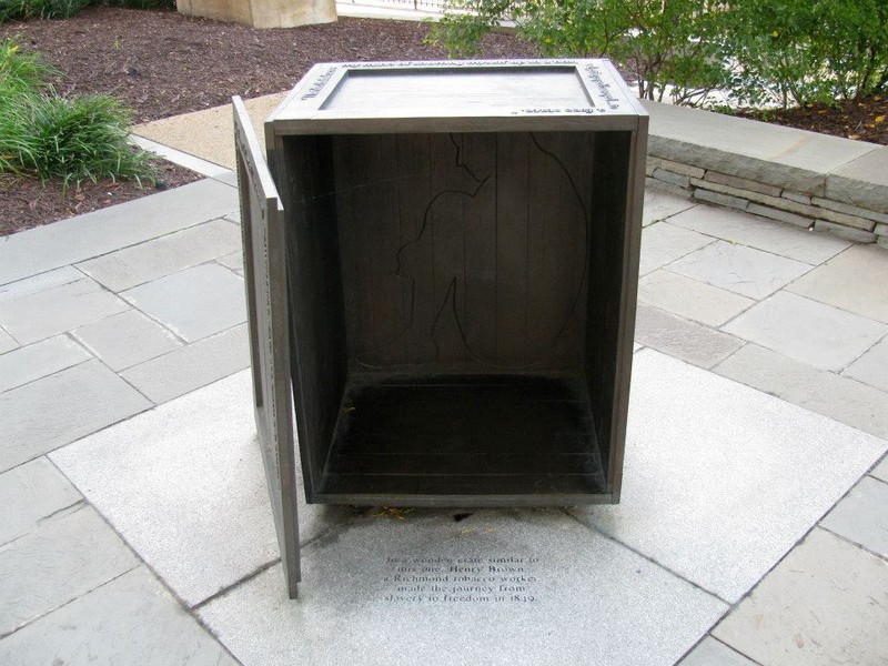 Visitors to the monument can imagine what Brown's journey might have entailed as he stayed in a box this size for 27 hours while he awaited his fate. 