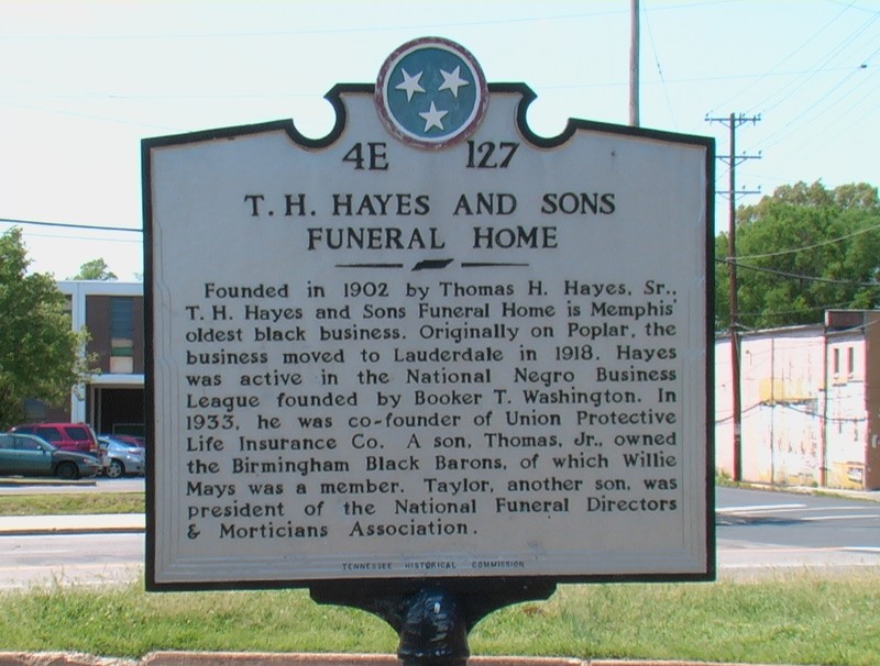 Historical Marker for T.H. and Sons Funeral Home 