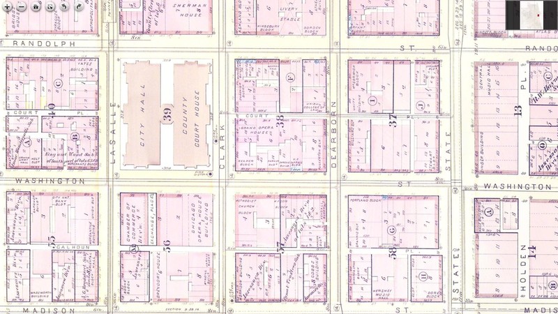 Robinson Fire Map Showing Washington St and Dearborn Ave