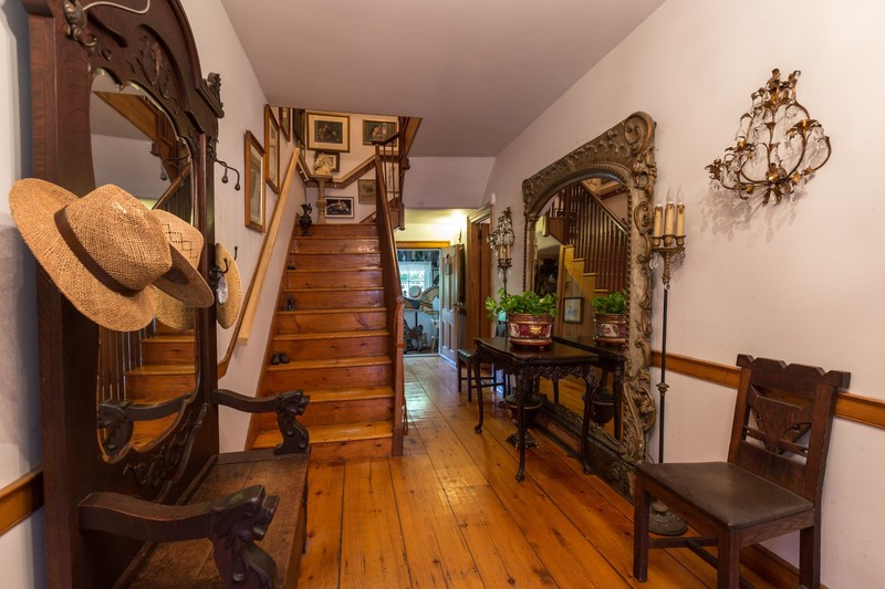 The interior of the home
