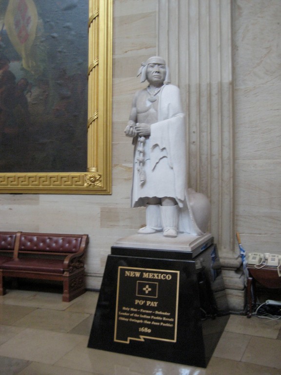 Statue of Popé, or Po'Pay, now in the National Statuary Hall Collection in the US Capitol Building as one of New Mexico's two statues