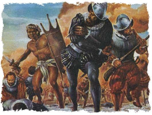 Artist's portrayal of the Pueblo Revolt