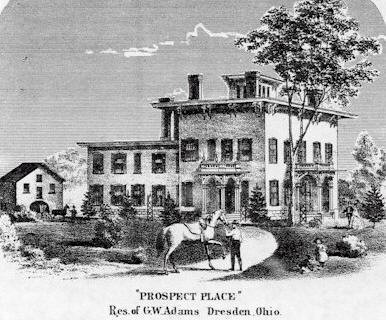 An 1850’s era drawing of Prospect Place.