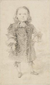 Francisco Rizi (1614-1685), The Dwarf Miguelito, ca. 1680-1683, drawing