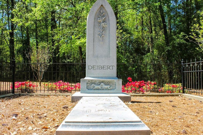 The grave of Lillian Cook-Deibert, located within Deibert Park