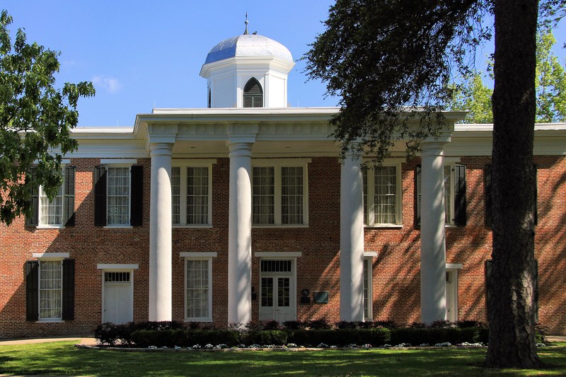 Austin Hall was built in 1852 and is the oldest continuously used educational building west of the Mississippi.