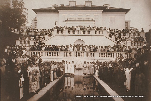 This photo of Villa Lewaro came directly from the Walker family's archives. This portrays sales associates posing during the 1924 annual Convention of the Madam Walker Beauty Culturists Union.