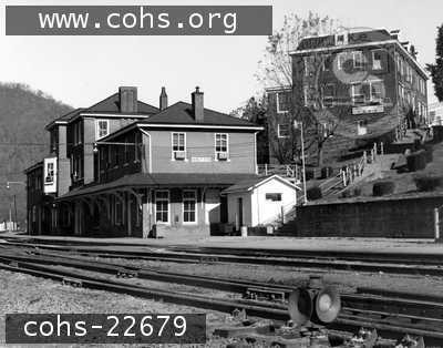 The Passenger Depot and YMCA in 1975. From C&O Historical Society archives.