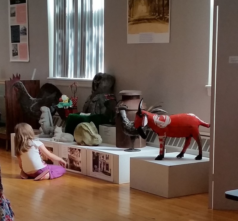 Changing exhibits (image of "Gnomes vs. Flamingos: a brief history of lawn ornamentation)