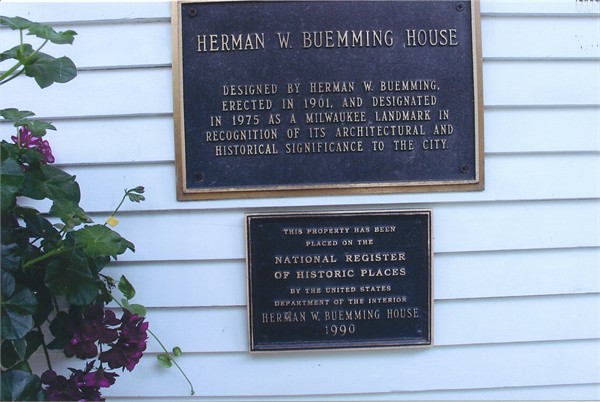 Historical Marker on the house