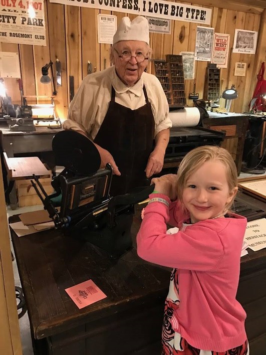 Printing in the Artisan Center.