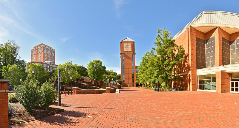 Exterior shot of the James H. Barnhardt Student Activity Center