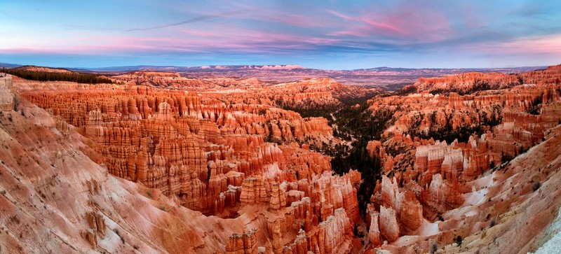 Bryce Canyon National Park features these strange rock formations that have formed over millions of years.