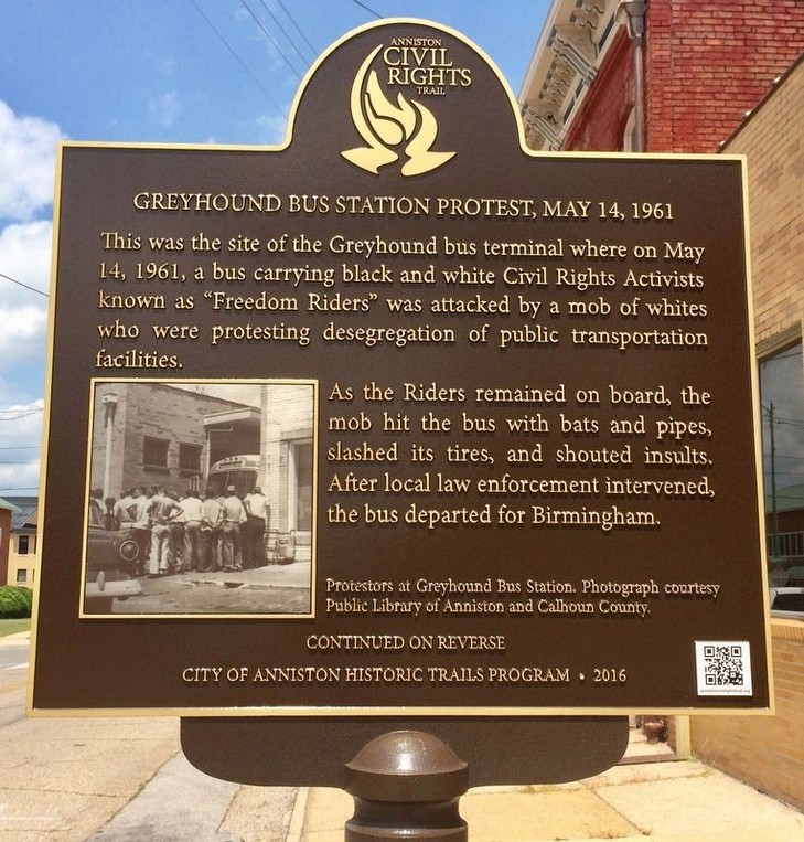 This historical marker was dedicated in 2016