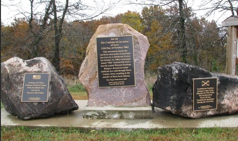 Confederate Invasion of Iowa monument