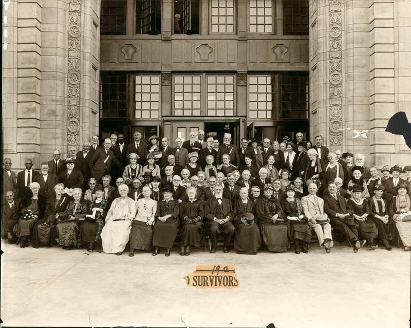 1925 Reunion of Quantrill's Raid Survivors, Photo courtesy of: kansashumanities.org
