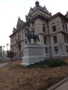 J.H. Morgan statue at Lexington courthouse