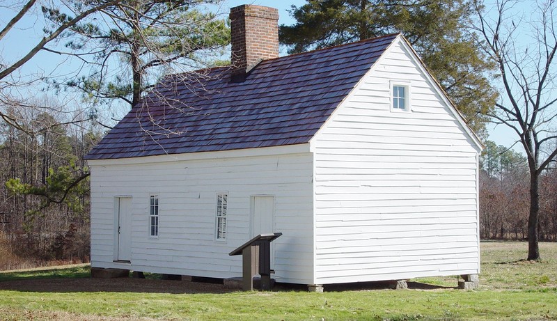 Original slave quarters on the Banks House property.