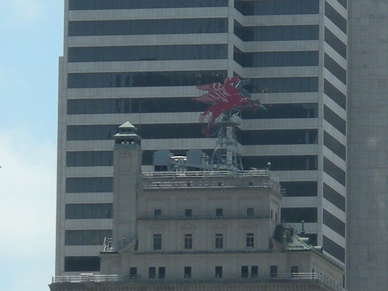 "Pegasus" on the roof of the Magnolia