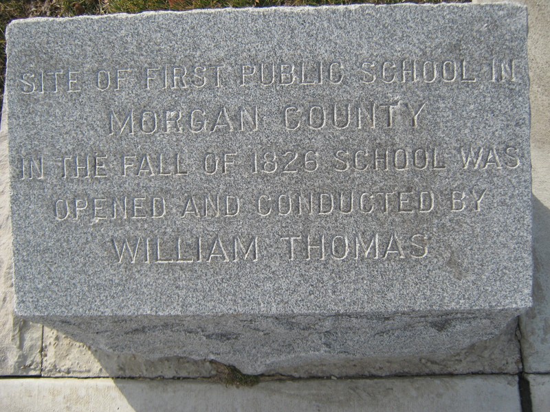 Located on East Collage, near the church sign.