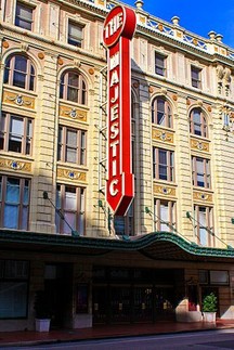 The Majestic Theatre opened in 1921 and was added to the National Register of Historic Places in 1977.