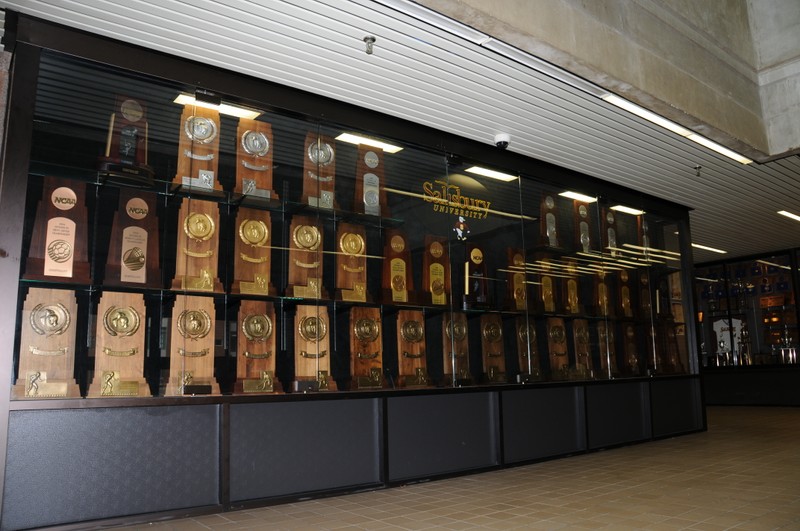 Trophy Case in Maggs Gym