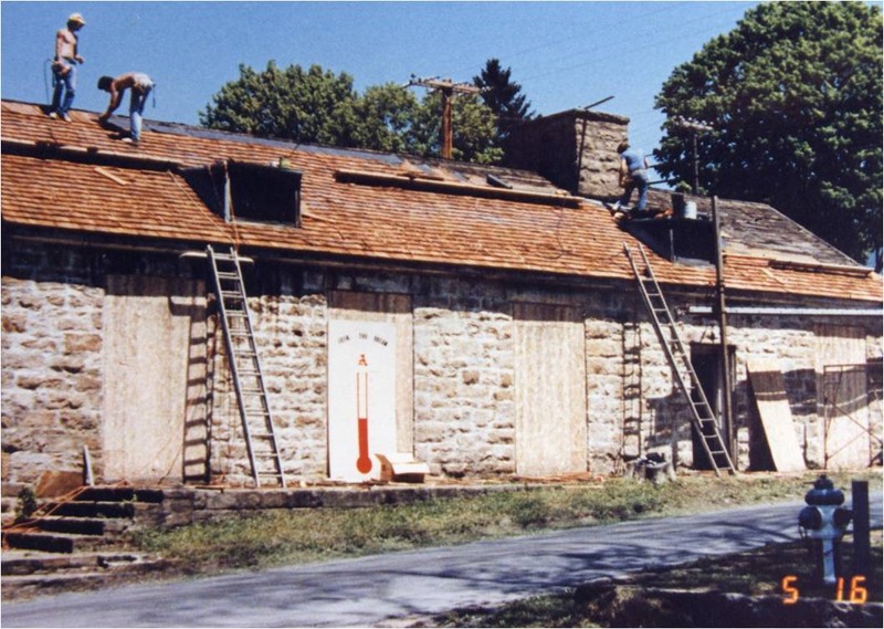 Admin During Restoration in the late 1980s