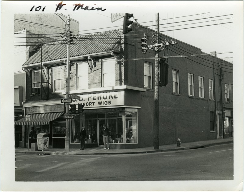 101 West Main street. May have been built for John B. Johnson during the early 1830s, this gives an idea of what the buildings around Charlotte's house could have looked like