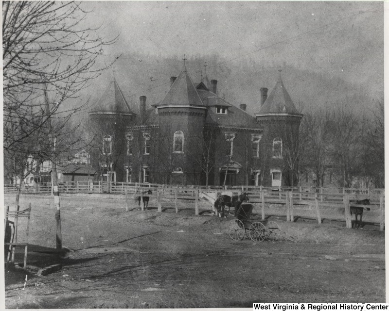 Courthouse ca. 1900. Photo from WVU Archives. 