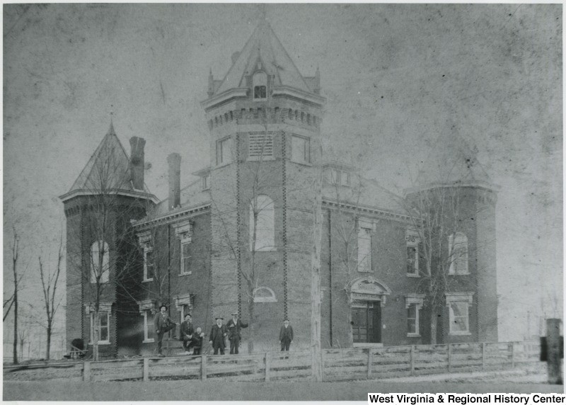 Courthouse ca. 1900. Photo from WVU Archives.