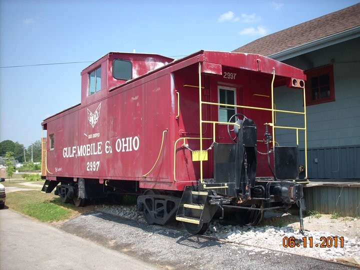 The Rails and Trails Museum is housed in the historic Gulf, Mobile & Ohio Depot.