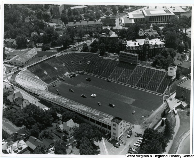Mountaineer Field was situated between Woodburn Hall, the most iconic building at WVU, and the Sunnyside neighborhood.
