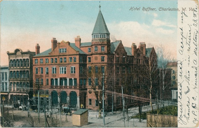 The original Ruffner Hotel, built in 1885 after the Hale House was destroyed by fire.