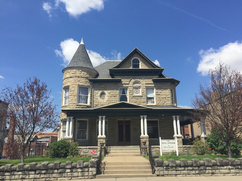 The Aull Center is located next to the Morgantown Public Library. 