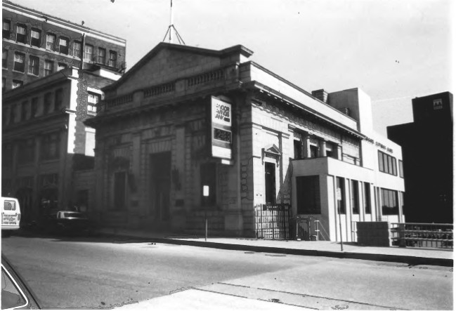 Bangor Savings Bank by Gregory Clancey in October of 1983, Public Domain Photo Provided by NPS