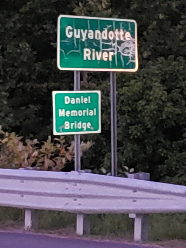 Daniel Memorial Bridge Road Marker