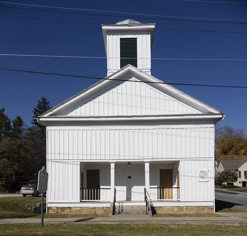 Ames Methodist Church (Ames Clair Hall),  Union WV home church of Bishop Matthew W. Clair, Sr.
