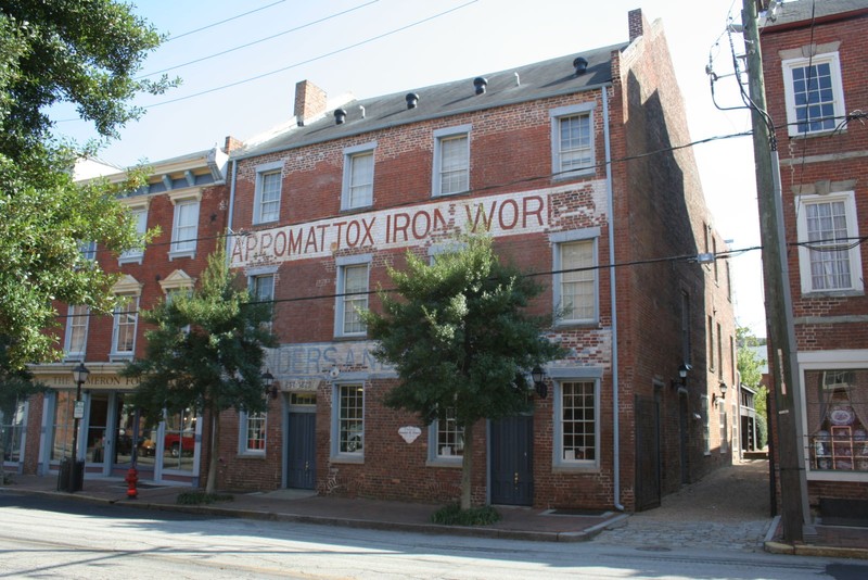 Built in 1815, the machine shop building at Appomattox Iron Works is the oldest in the complex and is an early example of Federal architecture in Petersburg. Photo by John Reidy. 