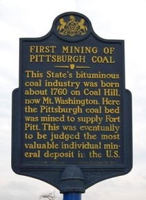 First Mining of Pittsburgh Coal Historical Marker