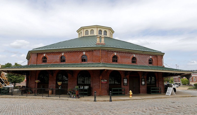 The octagonal design makes the City Market building one of the most unique in the city of Petersburg. Photo by Richmond Times Dispatch.