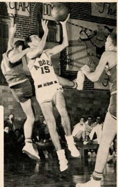 Basketball game in the Haid Gymnasium.