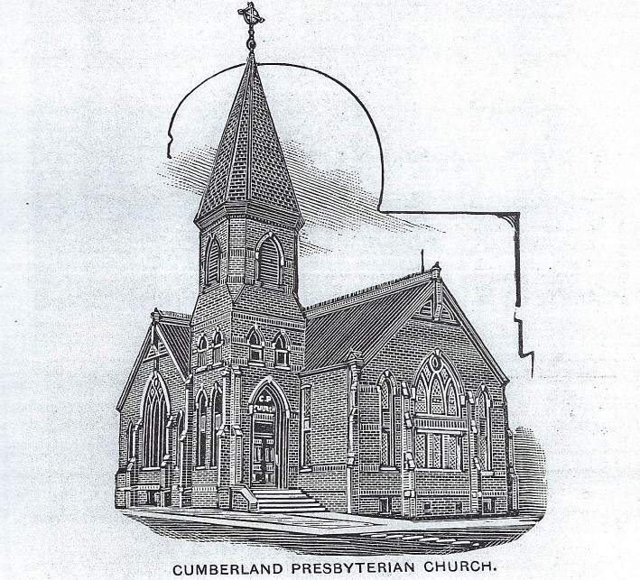 Sketch of Cumberland Presbyterian Church in 1892
